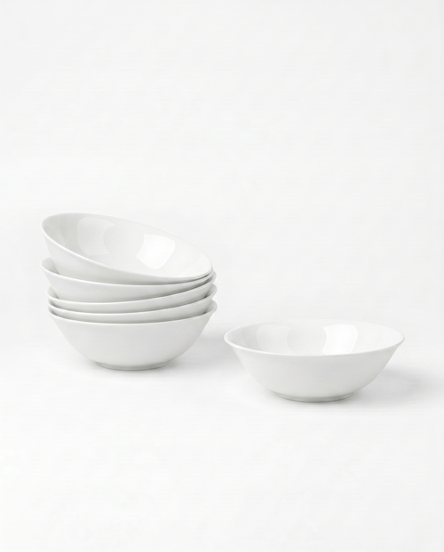 vtwonen - Kommen - Wit - 18 cm - Set van 6