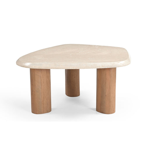 Starfurn Salontafel Nuvé - Organisch Hout/Marmer - 84x75x35cm