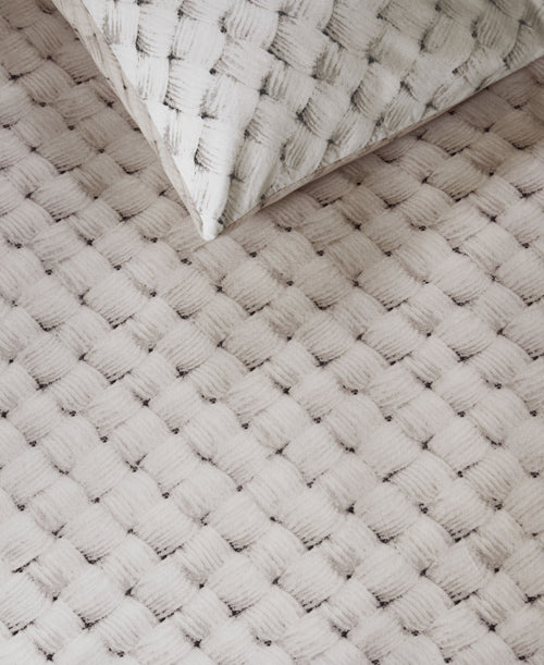 Rivièra Maison Dekbedovertrek Woven Wool - 140 x 200/220 cm - Naturel