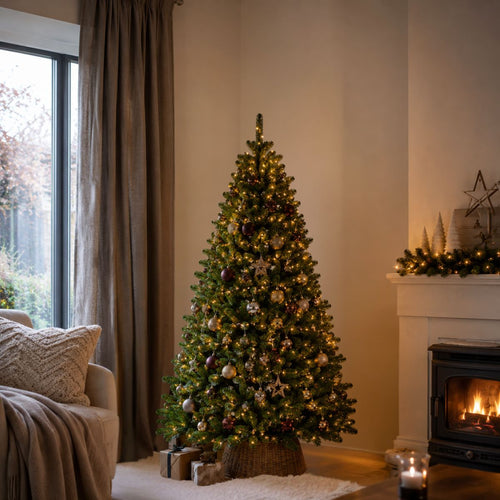 Black Box Trees Alderfen Kunstkerstboom H180 x Ø140 cm - Kerstboom Kunstkerstboom 525 Tips - Kunstboom met Standaard - Groen