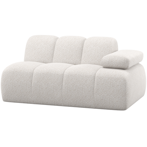 WOOOD 1,5-zits element bank arm rechts Mojo - Wollig - Ecru - 74x164x97 - vtwonen shop