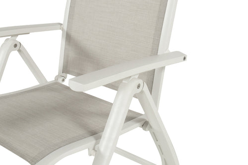 Hartman Tuinstoel Troy - Wit Aluminium - Verstelbaar - vtwonen shop