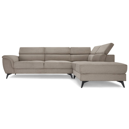 Furnhouse chaise longue bank rechts Betis - Taupe - Stof - 95x290x90