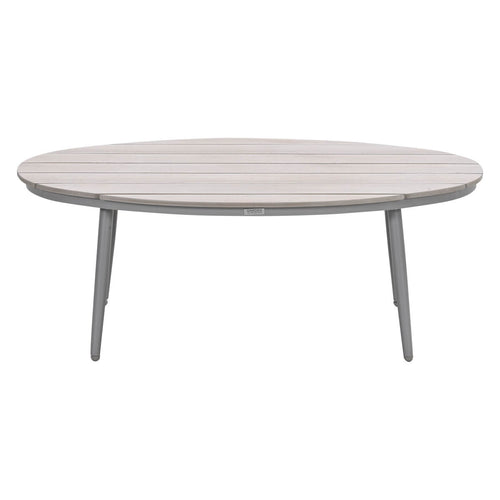 Garden Impressions bijzettafel Lucas taupe ovaal - 120 x 75 x 45 cm - vtwonen shop