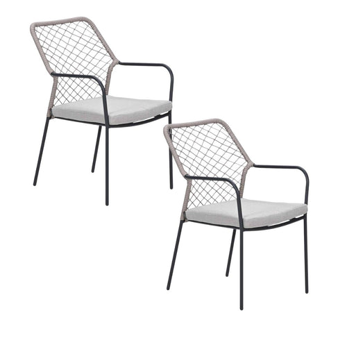 Garden Impressions Ross tuinstoel natural sand - 2 stuks