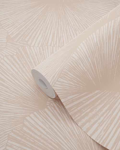 ESTAhome behang 3D-motief bladeren oudroze - 53 cm x 10.05 m - 131397