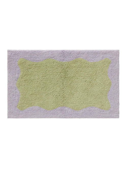 benuta badmat Cara - groen/paars - 70x120 cm