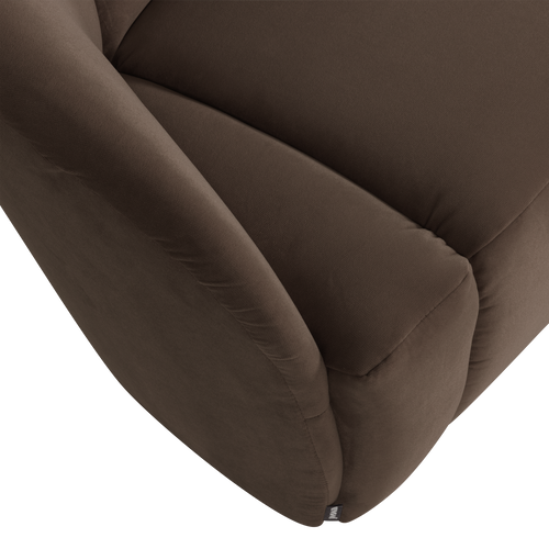 WOOOD 2-zits bankje links Mojo - Velvet - Bruin - 73x112x77