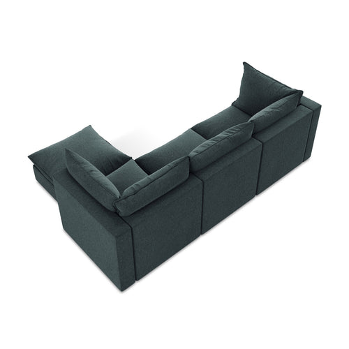 LaMiaSofa hoekbank rechts Ravenna - velours - marien - 255x165x77
