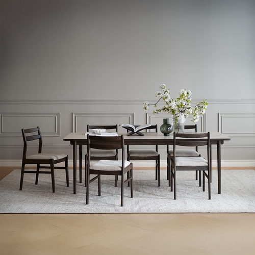 Rowico Home Fairmount Houten Eetkamertafel Donker Eiken - 220 x 95 cm