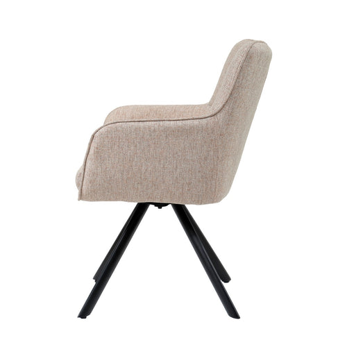 Livingfurn eetkamerstoel Tori Salmon - roze - set van 2 - vtwonen shop