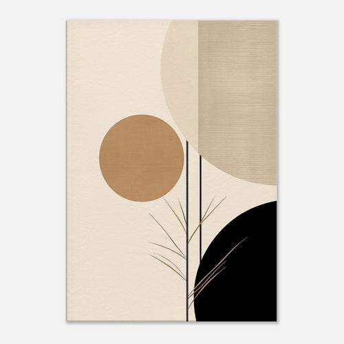 Artfulprints Canvas Japandi - Abstract II canvas - 40x60 cm - beige
