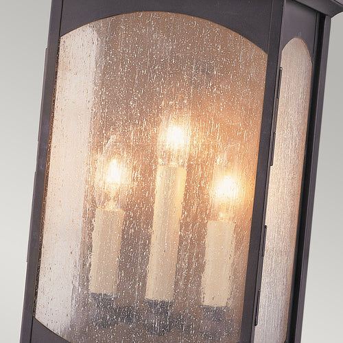 Market Square Feiss Outdoor 3-lichts wandlamp olie gewreven brons IP44
