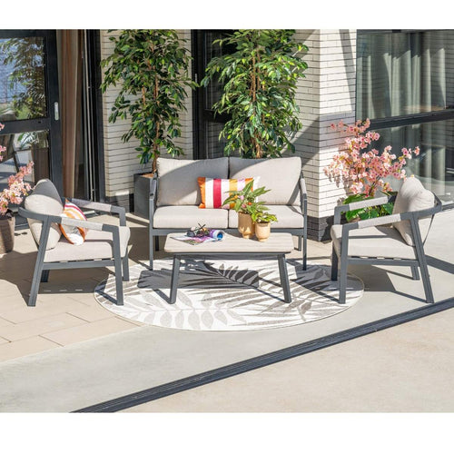 Garden Impressions Loungeset Milou 4-delig - donker grijs