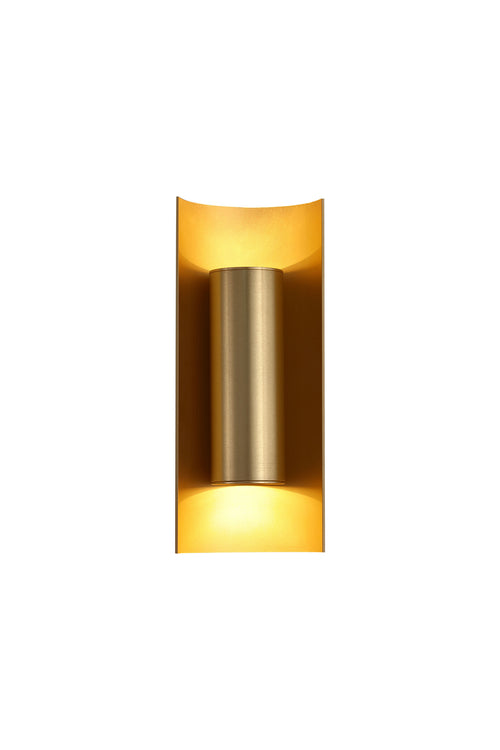 Searchlight wandlamp Roll - 2 lichts - 7.4  x 25.4   cm - goud