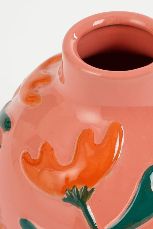 Mica Decorations Ava Vaas - H20 x Ø20 cm - Keramiek - Roze - vtwonen shop