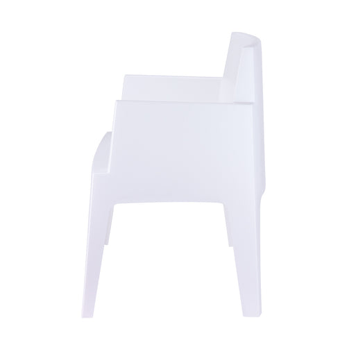 Garden Impressions tuinstoel Box wit - 2 stuks