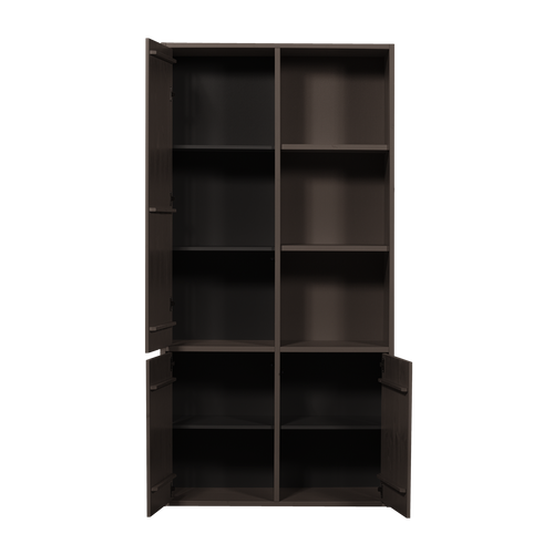 WOOOD opbergkast Merel - Grenen - Middenbruin - 100x200x44 - vtwonen shop