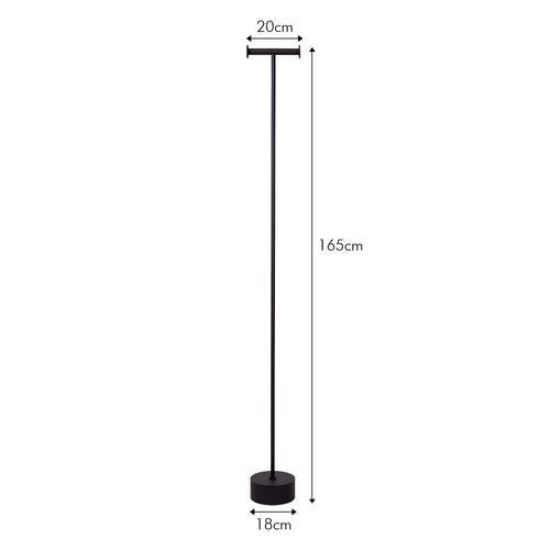 Atmooz kapstok Spike - zwart - 20 x 18 x H 165 cm
