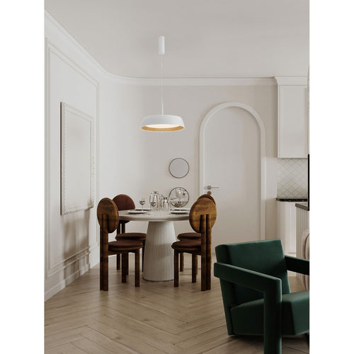 Nova Luce SIGI Dome hanglamp voor plafond, zandwit, Triac dimbare LED, 40W, 3111lm, 3000K