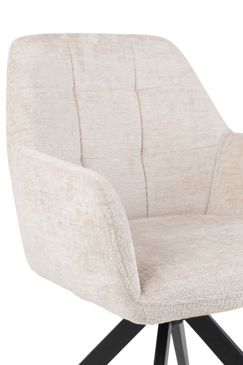 J-Line stoel Louna - ijzer/acryl - ivoor