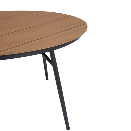 Lisomme Soy Ronde Tuintafel Polywood Zwart- Ø 178 cm - vtwonen shop