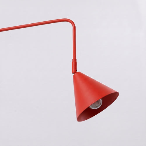 Sollux Lighting Wandlamp NOX 2 rood met schakelaar - 150x80x30cm
