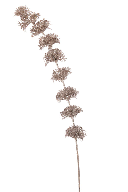 J-Line decoratie tak - klokken van Ierland - kunststof - roze - 12 st.