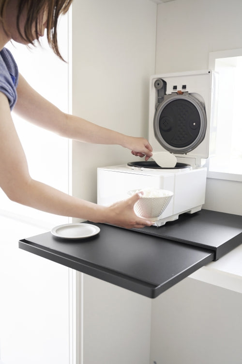 Yamazaki Uitschuifbare Keukenplateau - Tower - Zwart - vtwonen shop