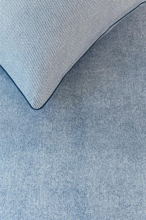 Riviera Maison Gingham dekbedovertrek - Eenpersoons - 140x200/220 - Blauw - vtwonen shop