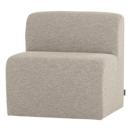 WOOOD eetbank 84 cm rugleuning Mojo Base - Bouclé - Beige - 83x84x76