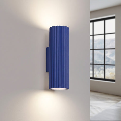 Sollux Lighting Wandlamp KARBON 20 ultramarijn - 6,5x8,5x20cm
