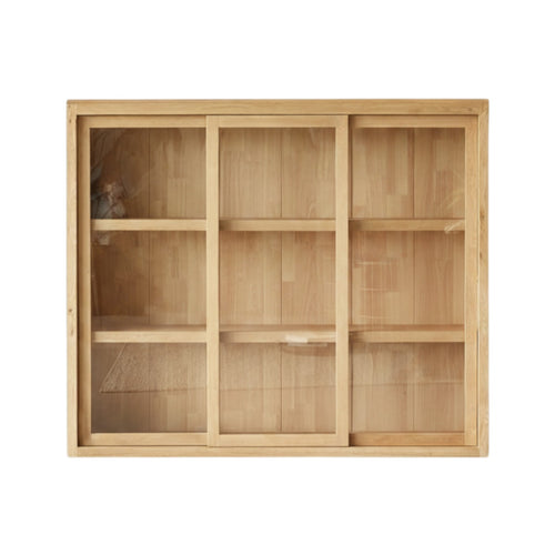Tikamoon Eikenhouten vitrinekast 160 cm - Naturel