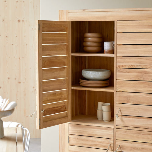 Tikamoon Dressoir van massief teakhout 110 cm - Naturel - vtwonen shop