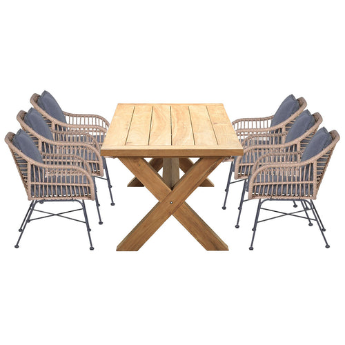 Garden Impressions tuinset Lucas - Eidar bruin - 7-delig