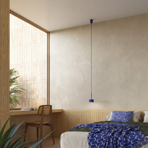 Sollux Lighting Hanglamp AURA 1 ultramarijn Gx53 - 10x10x125cm