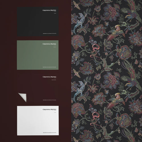 Graham & Brown Vliesbehang - Eternal Weave Black