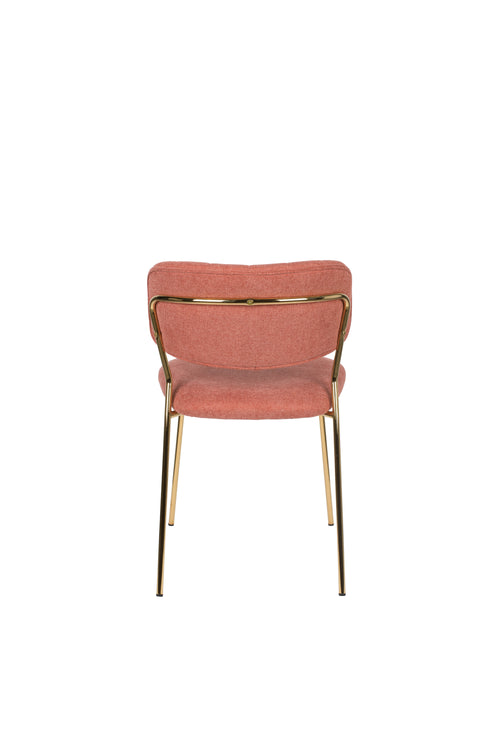 Housecraft Living Jolien Eetkamerstoelen Goud/ Roze - Set van 2 - vtwonen shop