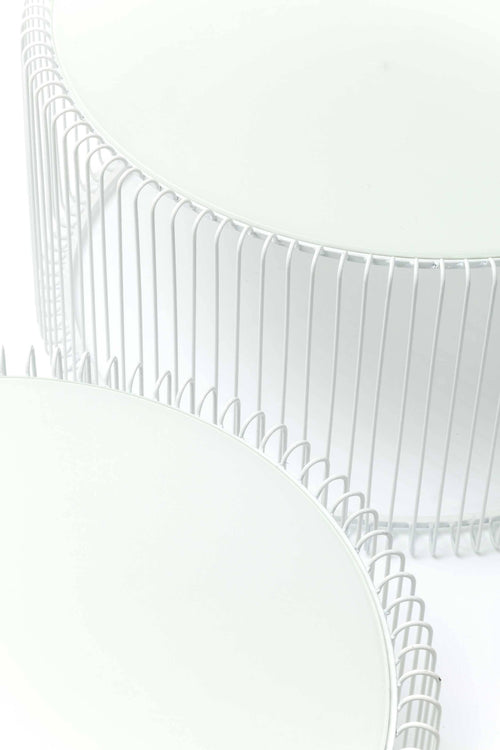 Kare Design Salontafel Wire Wit (2/Set)