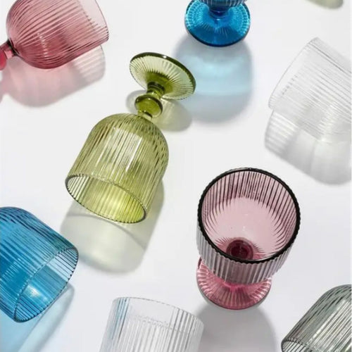 Mica Decorations Merlot Wijnglas set van 6 - 250 ml - Glas - Grijs