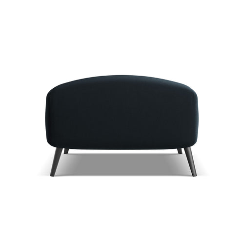 LaMiaSofa Poef Genova - velours - koningsblauw - 65x65x44