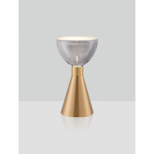 Nova Luce VOI Tafellamp Goud/Rookgroen LED 8W 239lm 3000K Aan/Uit-schakelaar