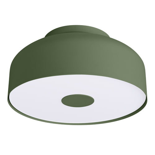 Sollux Lighting Plafondlamp OMIQ olijfgroen - 30x30x15cm