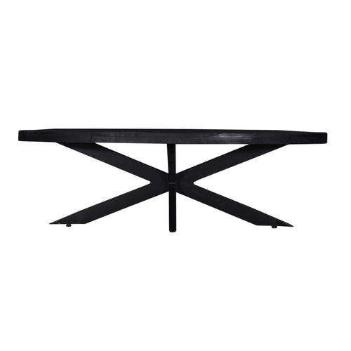 Giga Meubel Salontafel Mansour - Zwart Mangohout - 130x70x40cm