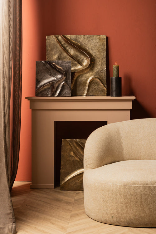 PTMD wandpaneel Gihan - zwart - 55x5x55cm