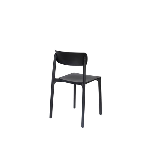 Housecraft Living Clive Tuinstoel/ Eetkamerstoelen Zwart - Set van 4
