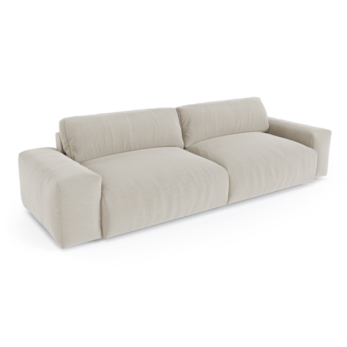 Sia Home - 4-zitsbanken BLISS - Zacht aanvoelende geweven stof - Beige - 240cm - vtwonen shop