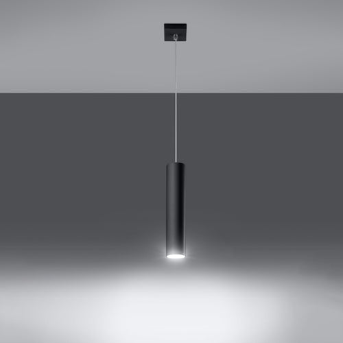 Sollux Lighting Hanglamp LAGOS 1 zwart - 8x8x100cm
