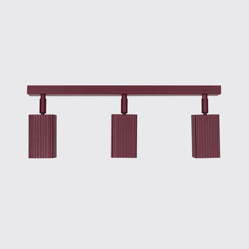 Sollux Lighting Plafondlamp RAYO 3L bordeaux - 45x6x16,5cm