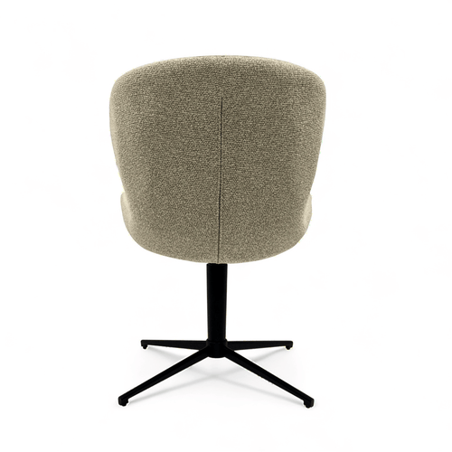 Furnhouse eetkamerstoel Nicklas - Beige - Stof (Bouclé) - Set van 2